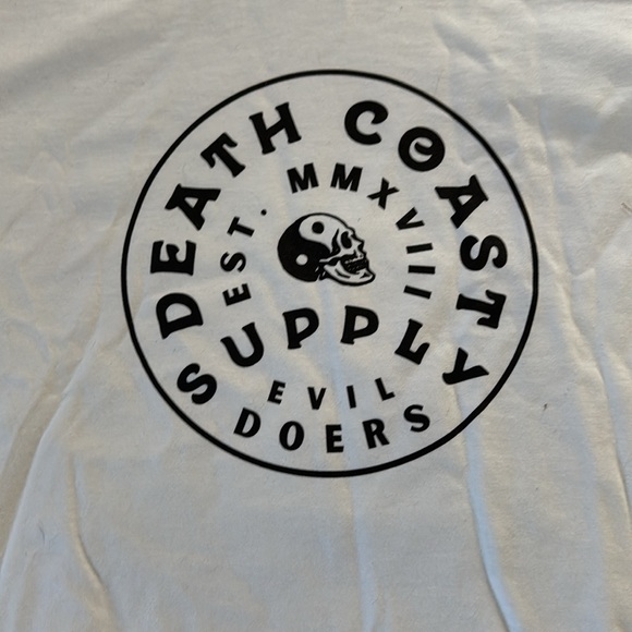 DEATH COAST WHITE TEE - Picture 2 of 2